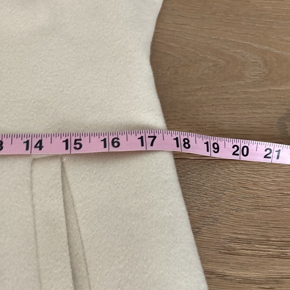 Anne Klein Cream Wool Winter  Coat - Picture 4 of 11